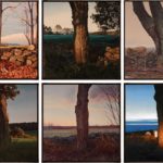 <span>Six Views of Cream Hill Road</span><br/>2012, oil on panel, 12 x 12 in. each