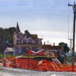 <span>Widening a Road in Torrington</span><br/>1998, watercolor, 14 x 20 in.
