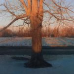 <span>￼On Route 4</span><br/>2004, oil on panel, 33 x 50 in.