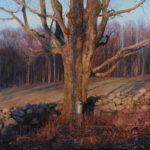 <span>Trees on a Line #159, Autumn</span><br/>2009, oil on panel, 32 x 24 in.