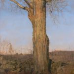 <span>Trees on a Line #15, Winter</span><br/>2005, oil on panel, 32 x 24 in.