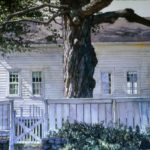 <span>Picket Gate</span><br/>1996, watercolor, 14 x 20 in.