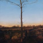 <span>Trees on a Line #42, Spring</span><br/>2005, oil on panel, 32 x 24 in.