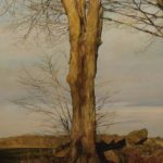 <span>Trees on a Line #32, Autumn</span><br/>2005, oil on panel, 32 x 24 in.