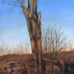 <span>Trees on a Line #13, Spring</span><br/>2004, oil on panel, 32 x 24 in.